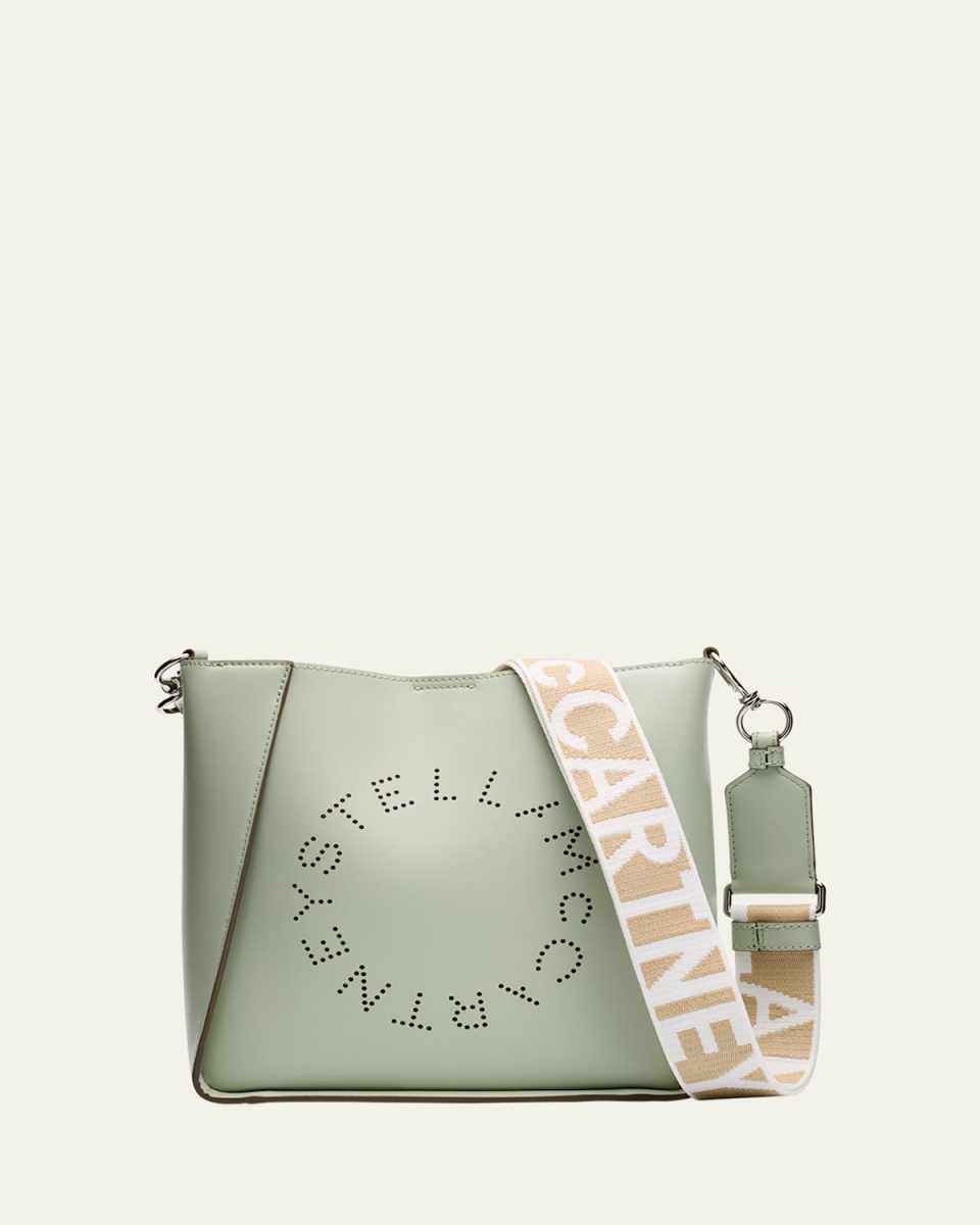 Mini Logo Vegan Leather Bucket Crossbody Bag